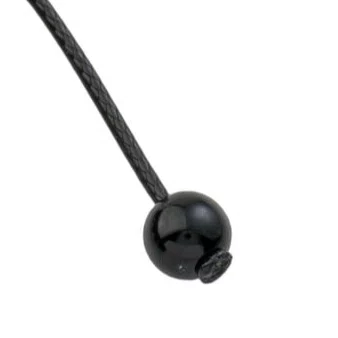 Pulseira Regulável Resinada São Bento Pérola Preta 6mm