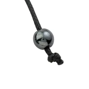 Pulseira Regulável Resinada São Carlo Acutis Hematita 6mm