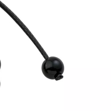 Pulseira Regulável Resinada São Rita Pérola Preta 6mm