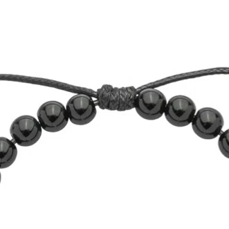 Pulseira Regulável São Bento Pérola Preta 4mm