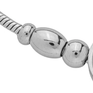 Pulseira São Bento Berloques em Inox Prata