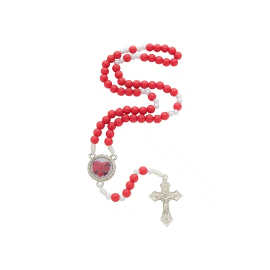 Terço com Folheto do Dizimista - Vermelho