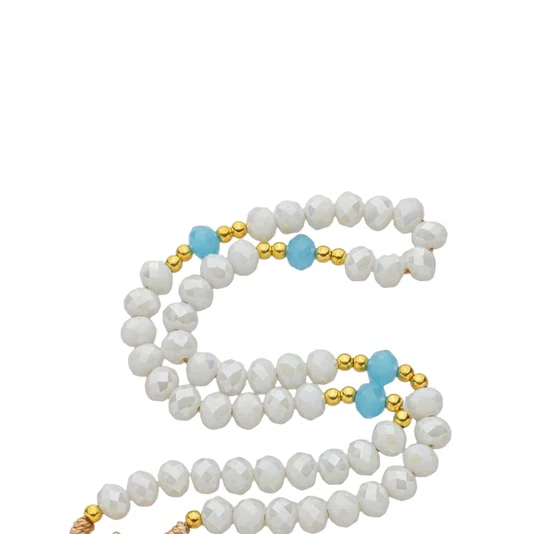 Terço Cristal Luxo Nossa Senhora Das Graças