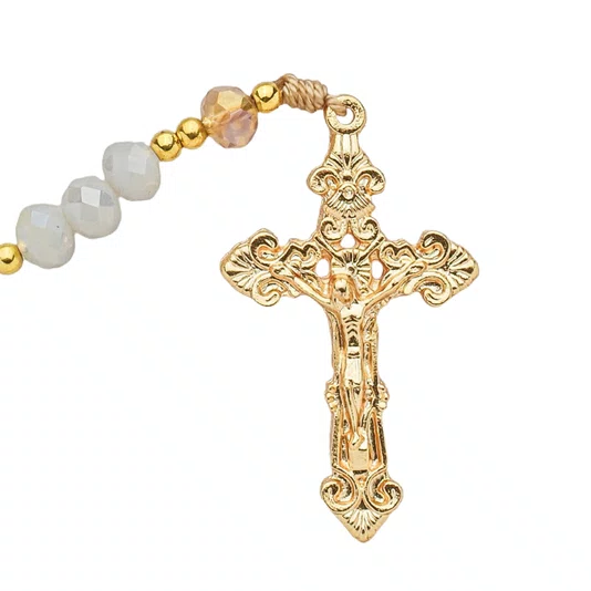 Terço Cristal Luxo Nossa Senhora de Sallete