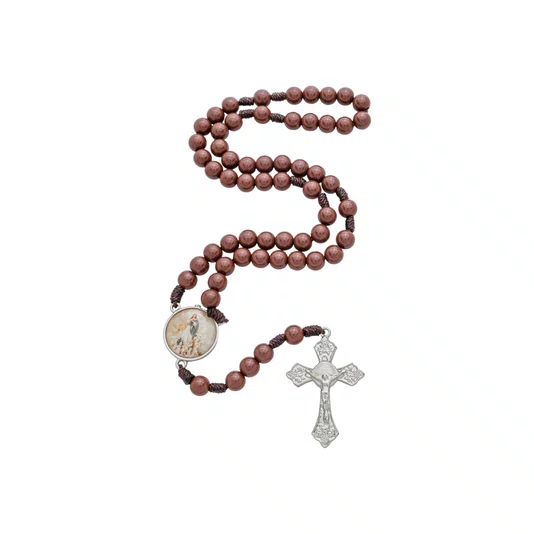 Terço de Nossa Senhora da Imaculada Conceição  Pérola Marrom