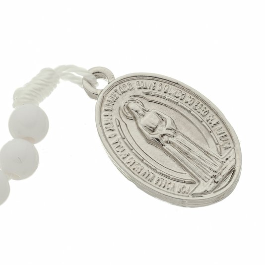 Terço de Nossa Senhora das Lágrimas Pérola com Strass - 2Un