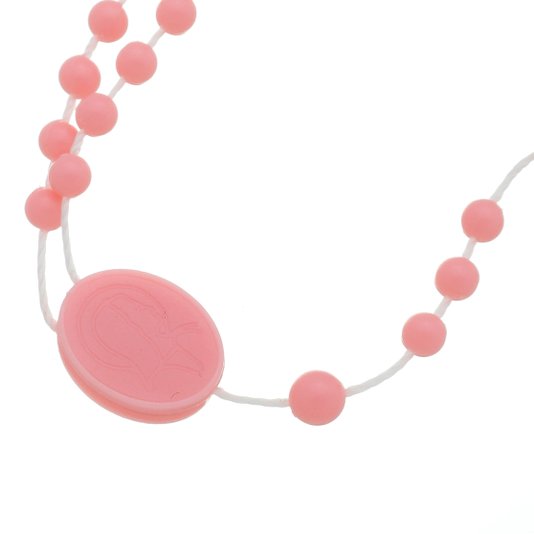 Kit Terço de Plástico Rosa Claro - 12un