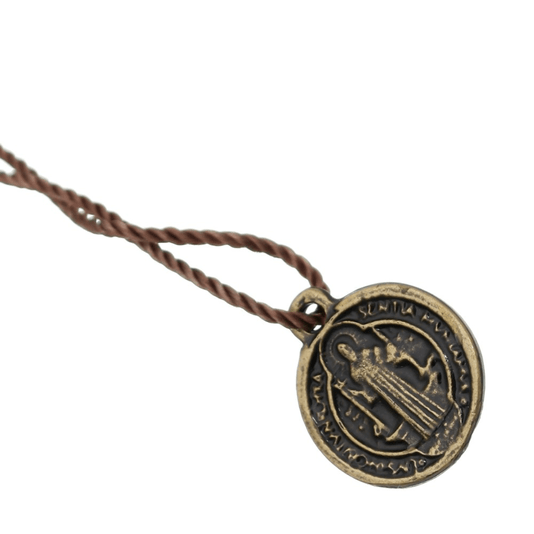 Terço de Pulso São Bento na Ponta Marrom Escuro - 2Un