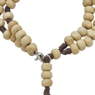 Terço de Pulso Masculino Madeira Marfim 6mm