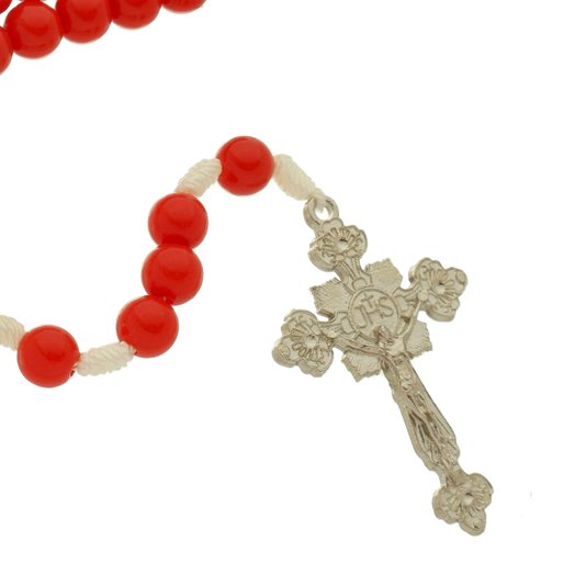 Terço Divino Espírito Santo - Vermelho 8mm
