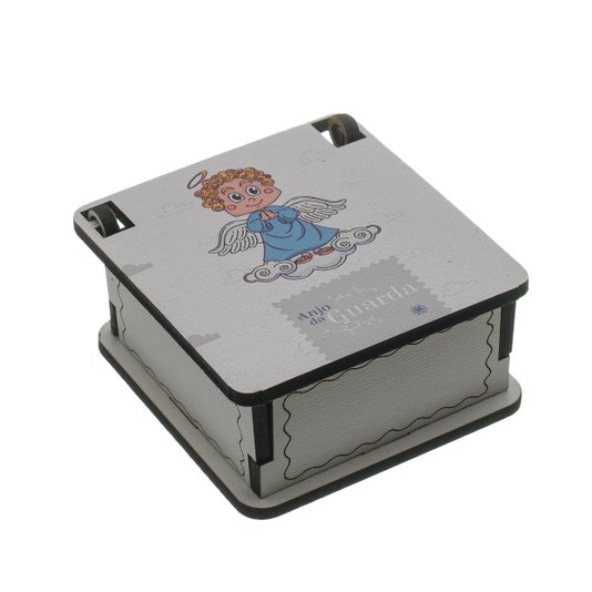 Terço Infantil Anjo da Guarda Azul com Caixa