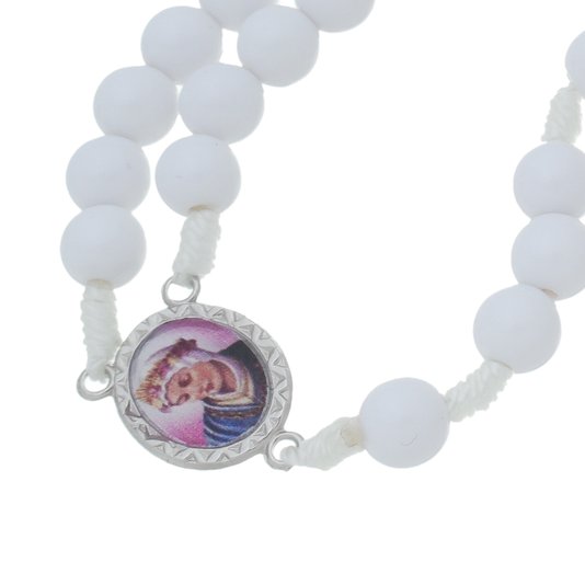 Terço Mães Que Oram Pelos Filhos - Branco