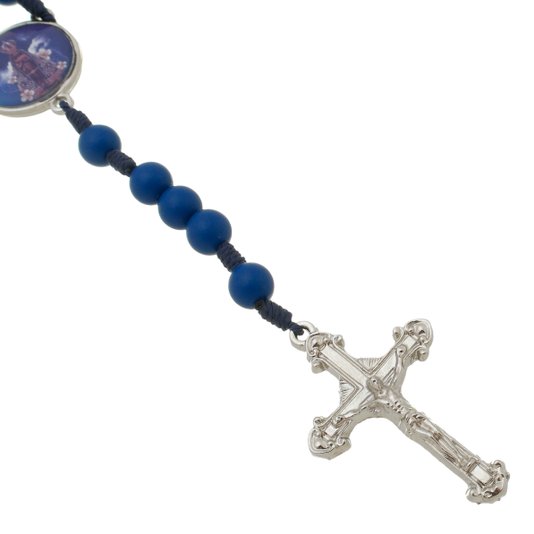 Terço Nossa Senhora Aparecida - Azul 8mm