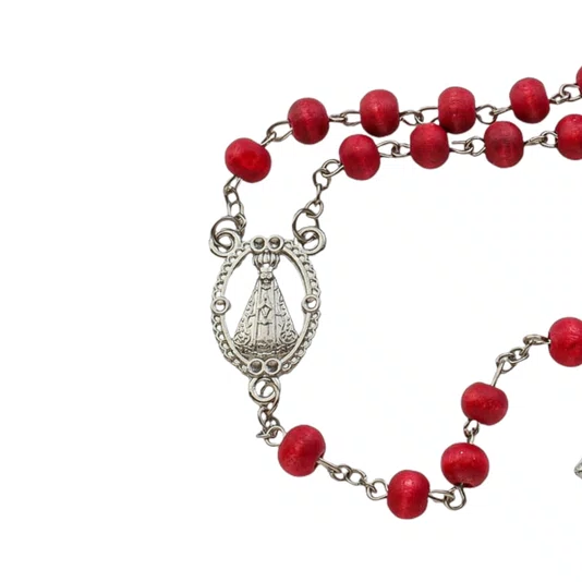 Terço Perfumado de Nossa Senhora Aparecida com Caixinha Acrílica - 12un