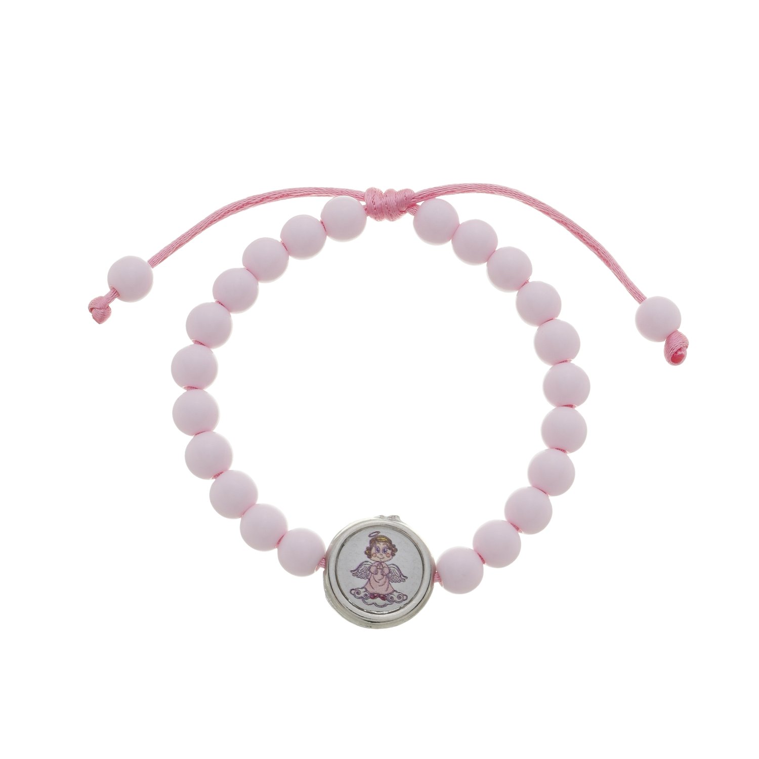 Pulseira Infantil do Santo Anjo da Guarda - Rosa Bebê Pulseira Infantil do Santo Anjo da Guarda - Rosa Bebê