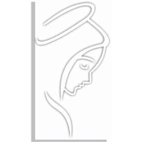 Kit Adesivo de Vinil da Virgem do Silêncio - Branco 6Un - Tam P