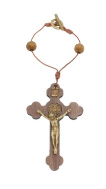 Adorno para Carro Crucifixo - Marrom