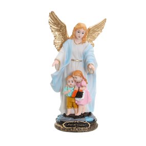 Imagem Anjo da Guarda em Resina - Azul 21cm