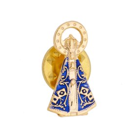 Botton Nossa Senhora Aparecida Folheado - 3Un