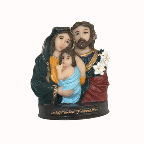 Busto da Sagrada Família de Nazaré em Resina - 8,5cm
