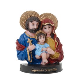 Busto da Sagrada Família em Resina - 9cm