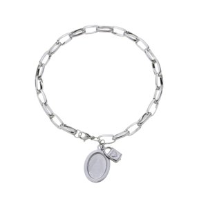 Cadeia de Consagração de Nossa Senhora Aparecida com Corrente Grossa - Inox