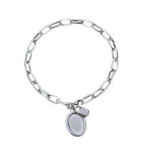 Cadeia de Consagração de Nossa Senhora de Fátima com Corrente Grossa - Inox