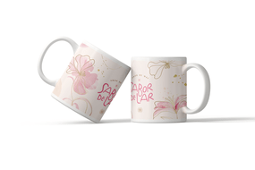 Caneca de Mães - Amor de Mãe, Sabor de Lar - em Porcelana