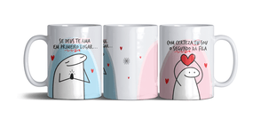 Caneca de Namorados - Porcelana - Se Deus Te Ama em Primeiro Lugar...