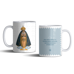Caneca de Porcelana Infantil Nossa Senhora Aparecida