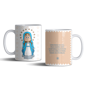 Caneca de Porcelana Infantil Nossa Senhora Das Graças