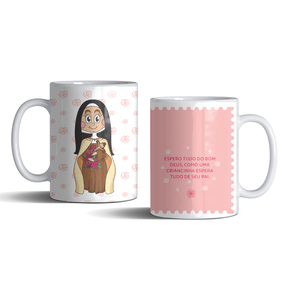 Caneca de Porcelana Infantil Santa Teresinha