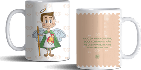 Caneca de Porcelana Infantil São Rafael
