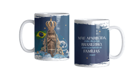 Caneca de Nossa Senhora Aparecida - "Mãe do Povo Brasileiro" - Porcelana