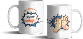 Caneca de Porcelana para Uso Exclusivo de um Super Amigo