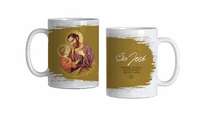 Caneca de Porcelana, São José Ensinai Os Pais a Protegerem Seus Filhos