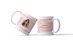 Caneca de Santa Teresinha - "Farei Cair do Céu Uma Chuva de Rosas!" - Porcelana
