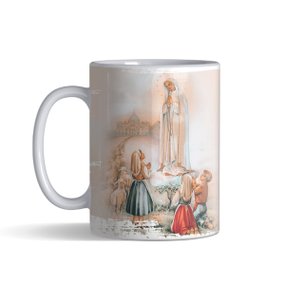 Caneca Padre Pio Fica Comigo Senhor Porcelana