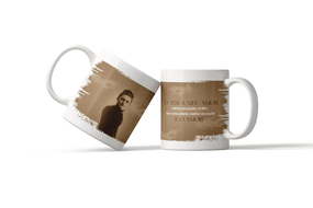 Caneca Padre Pio Fica Comigo Senhor Porcelana