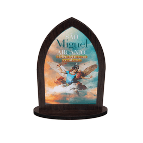 Capela de São Miguel Arcanjo em Mdf - Marrom Escuro