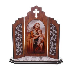 Capela Portuguesa de São José em MDF com Detalhe Vazado - 12,7cm