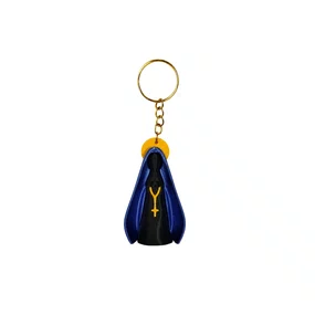 Chaveiro Nossa Senhora Aparecida 3d com Argola Dourada