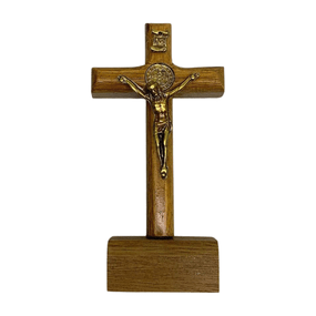 Crucifixo de Mesa São Bento - 8cm