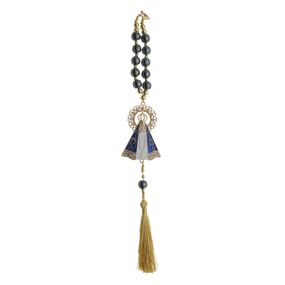 Dezena para Carro de Nossa Senhora Aparecida em Metal e Pompom
