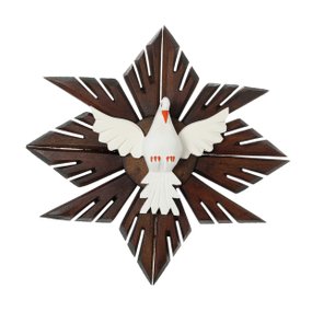 Divino Espírito Santo de Madeira - 34x34cm