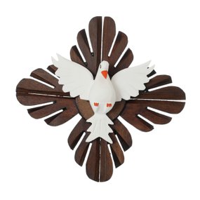 Divino Espírito Santo de Madeira Redondo - 25cm