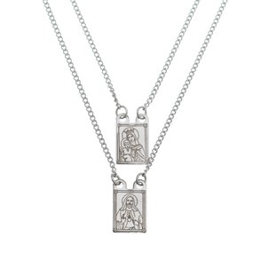 Escapulário de Nossa Senhora do Carmo a Laser - Aço Inox