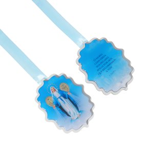 Escapulário de Porta de Nossa Senhora das Graças em MDF - Resinado