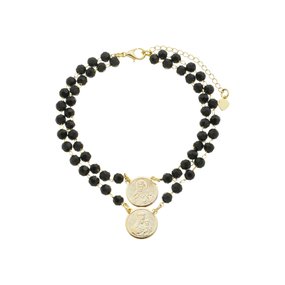 Escapulário de Pulso de Nossa Senhora do Carmo Redondo - Folheado