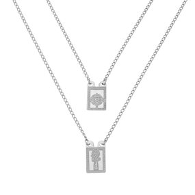 Escapulário de São Bento Chapa Dupla em Inox